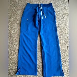 Figs royal blue scrub bottoms